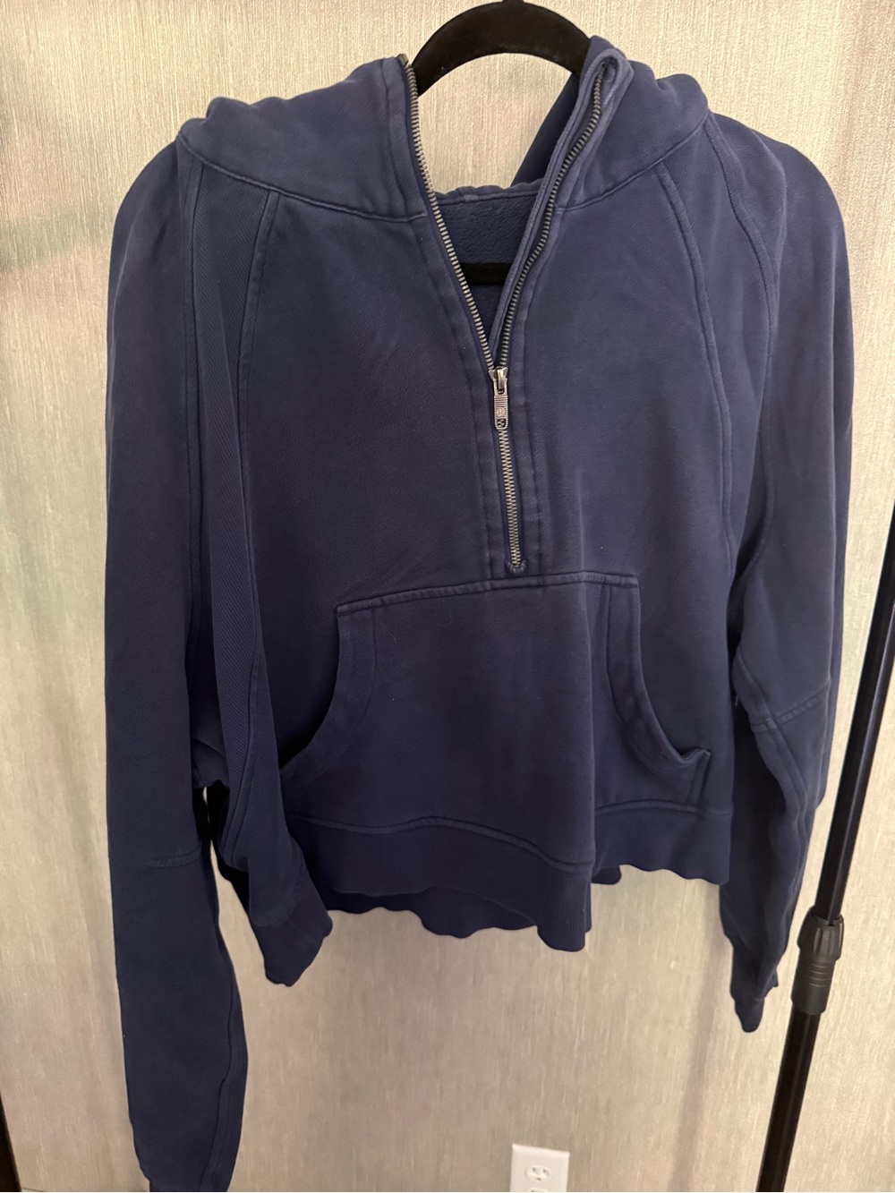 lululemon athletica Navy Half-Zip Hooded scuba